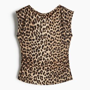H&M Boat Neck Leopard Print
